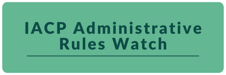 IACP Admin Rules Watch Click to view