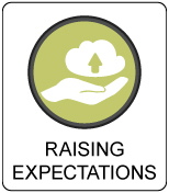 Raising Expectations Button